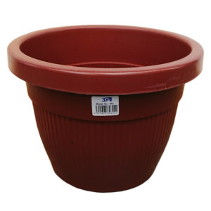 No.602 Plastic Pot (Brown) (27cmØ x 20cmH)