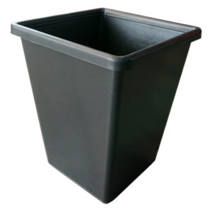 SP-060 Plastic Pot (Black) (17cmL x 17cmW x 21cmH)