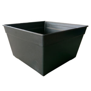 TG-008 Plastic Pot (Black) (21cmL x 21cmW x 12cmH)
