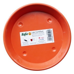 BABA No.919 Plastic Saucer (Cotta) (13.3cmØ x 2.2cmH)
