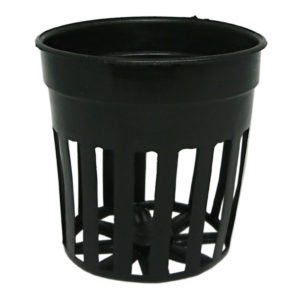 Black Plastic Round Net Pot 2″ (5cmØ x 4.5cmH)