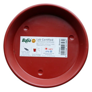 BABA No.918 Plastic Saucer (Brown) (11.9cmØ x 2cmH)