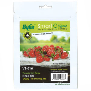 BABA Seed VE-016 Cherry Tomato Ruby Red (Pack)