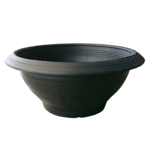 Black Plastic Shallow Pot w/out Hole (L) (Ext.45cmØ x 20cmH)