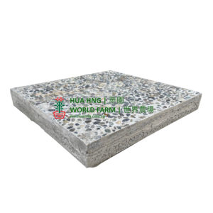River Pebble Cement Slab (Grey) (1 ft L x 1 ft W)