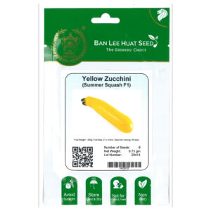 BAN LEE HUAT Seed HG40 Yellow Zucchini (Hybrid Summer Squash) (Pack)