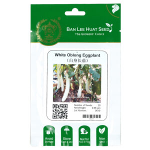 BAN LEE HUAT Seed HG17 White Oblong Eggplant (Pack)