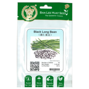 BAN LEE HUAT Seed HB02 Black Long Bean (Pack)