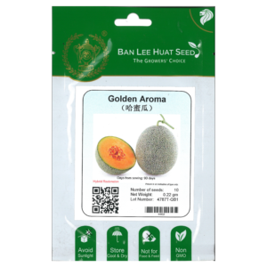 BAN LEE HUAT Seed HI02 Golden Aroma (Hybrid Rock Melon) (Pack)