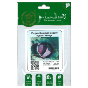 BAN LEE HUAT Seed HT25 Purple Summer Beauty (Hybrid Cabbage) (Pack)