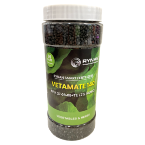 RYNAN Vetamate 140 NPK 27-08-08+TE (2% Humic) (1.25kg bottle)