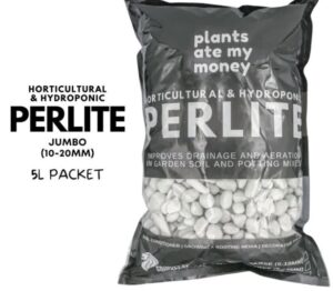 PLANTS ATE MY MONEY Horticultural Perlite (JUMBO) 10-20mm (5L bag)