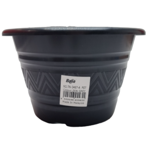 BABA TN-3467-A Plastic Pot (Zen Grey) (17.5cmØ x 11cmH)