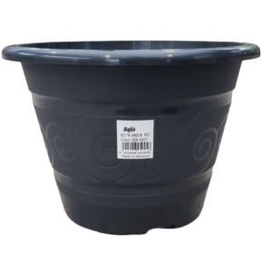 BABA TN-3469-B Plastic Pot (Zen Grey) (24.5cmØ x 17cmH)