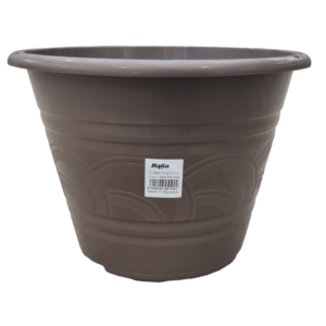 BABA TN-3470-A Plastic Pot (Zen Brown) (28cmØ x 20cmH)