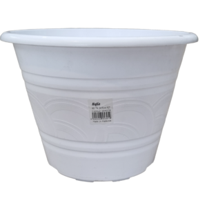 BABA TN-3470-A Plastic Pot (White) (28cmØ x 20cmH)