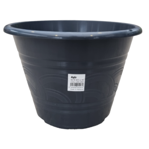 BABA TN-3470-A Plastic Pot (Zen Grey) (28cmØ x 20cmH)
