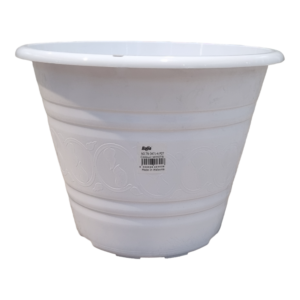 BABA TN-3471-A Plastic Pot (White) (30.8cmØ x 23.1cmH)