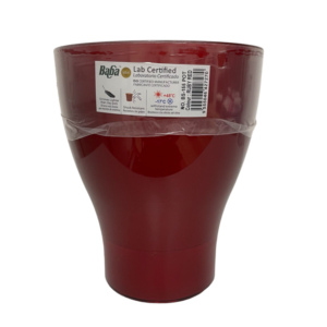 BABA BS-155 Plastic Pot (Ruby red) (15.5cmØ x 19cmH)