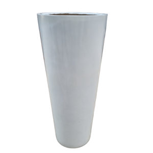 ADS-202/C Fibreglass Pot (White) (40cmØ x 90cmH x 28cmB)