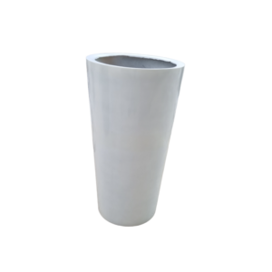 ADS-202/E Fibreglass Pot (White) (34cmØ x 61cmH x 25cmB)