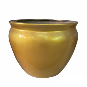 ADS-227 Fibreglass Pot (Gold) (42cmØ x 32cmH x 26cmB)