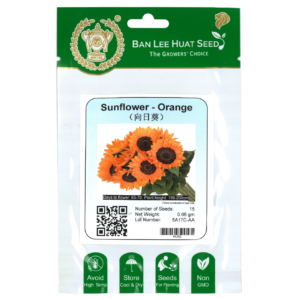BAN LEE HUAT Seed HU02 Sunflower – Orange (Pack)